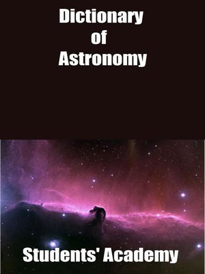 cover image of Dictionary of Astronomy
